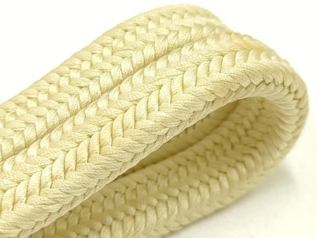 平和屋着物● 上 有職組紐道明 帯締め 冠組 淡黄色 宮内庁御用 国立博物館御用 東京芸術大学御用 AABB7047ay