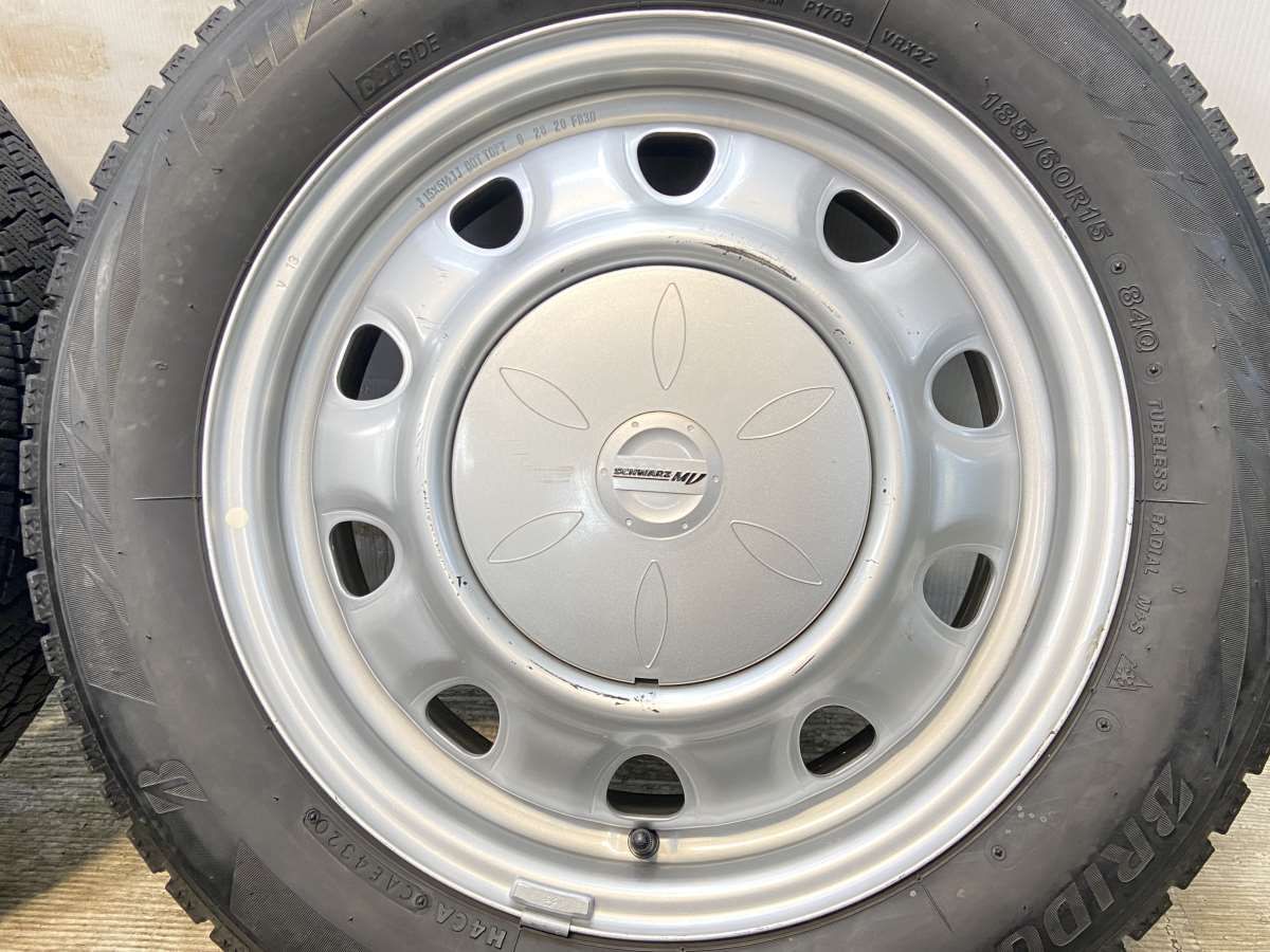 185 60R15 ブリヂストン ブリザック VRX2 SCHWARZ 15x5.5 100 114.3-4穴 タイヤ スタッドレスタイヤ ホイールセット 4本セット w15251007965 FFCRYSTALESIA_COM
