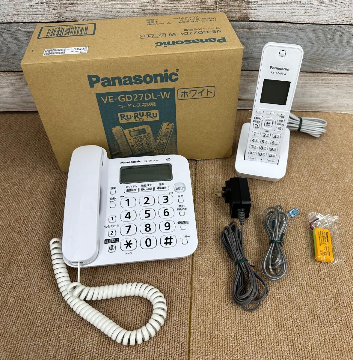 panasonic パナソニック 電話機 VE-GD27DL 子機セット 2504264