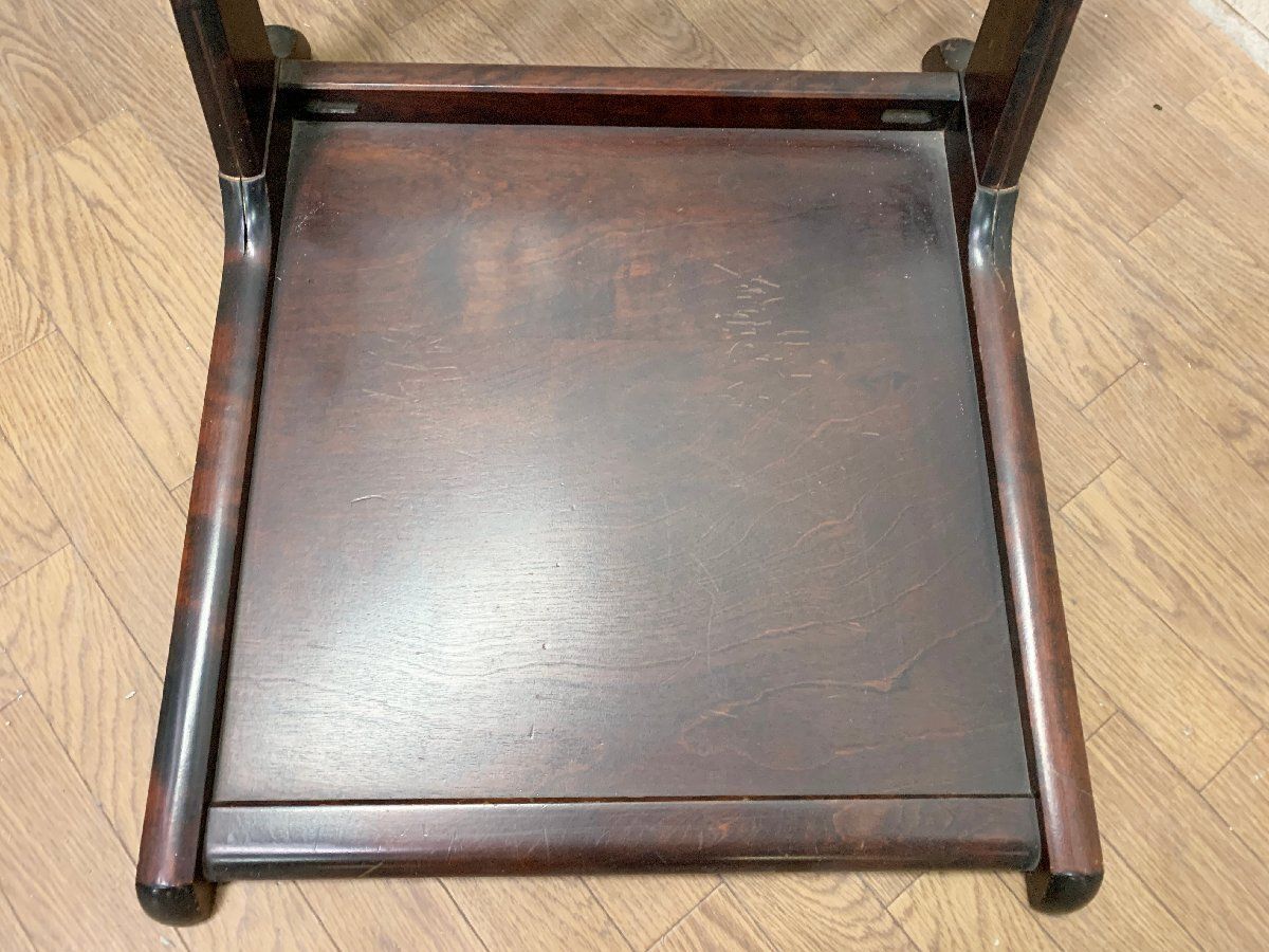 ◇北海道民芸 座椅子 木製 ローチェア 折り畳み 和家具 古民具 椅子