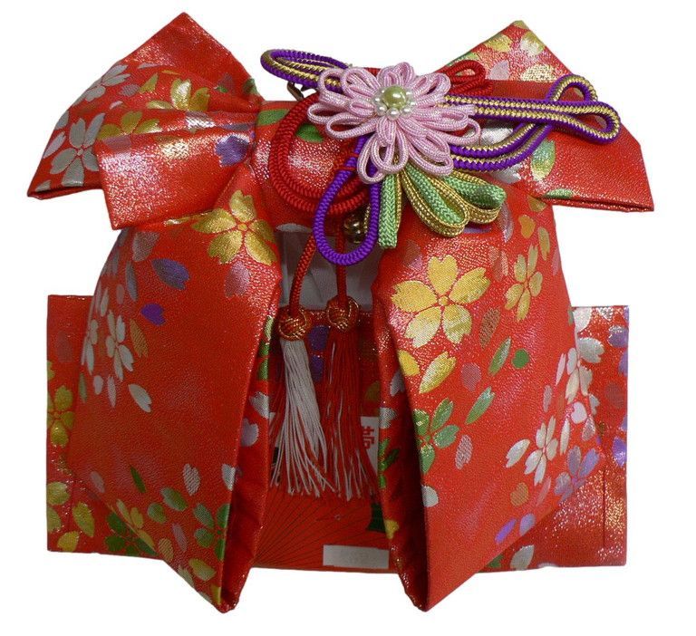 七五三 結び帯 Lサイズ七歳用の祝帯 No, o23-753-7 ・七五三