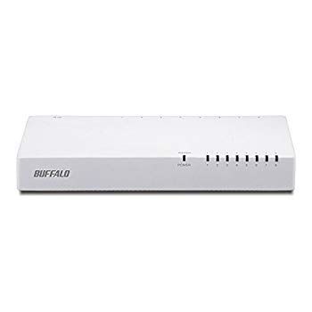 【中古】BUFFALO 10/100Mbps対応 プラスチック筺体 電源内蔵 8ポート ホワイト スイッチングハブ LSW4-TX-8NP/WH d2ldlup