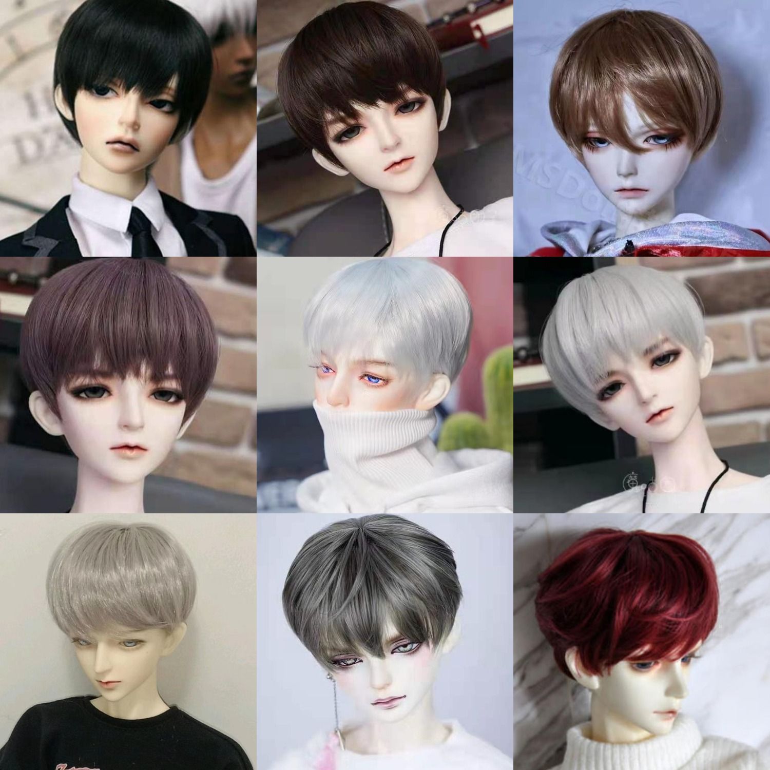 ドールウィッグ 8~9インチ 8インチ 9インチ ショートヘア ショートボブ