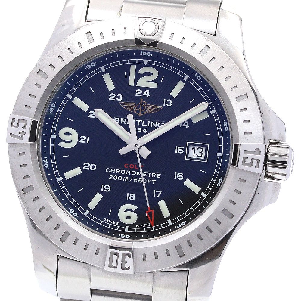 ブライトリング BREITLING A74388 コルト デイト クォーツ メンズ美品箱・保証書付き_861982