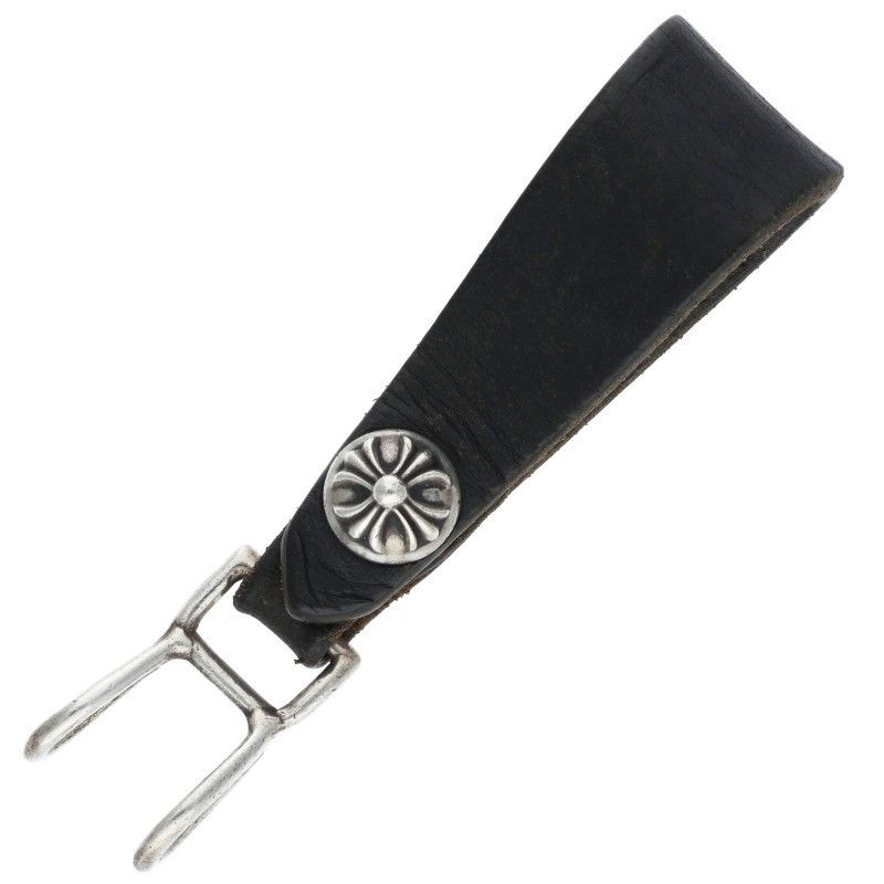 クロムハーツ クロスボールボタンレザーベルトループ クロムハーツ