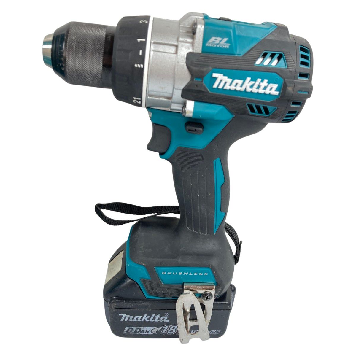 ＊＊MAKITA マキタ 18V 充電式ドライバドリル バッテリ1個 充電器 ケース付 PSEマークあり DF486D ブルー