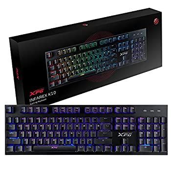 【中古】【非常に良い】XPG INFAREX K10 RGB照明 9モード 26キー防衝突 ゲーミングキーボード
