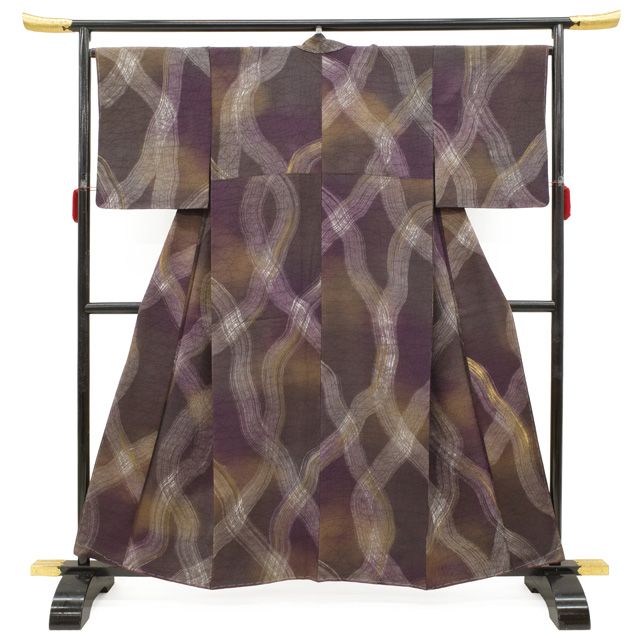 未使用品】長襦袢 ボカシ染 正絹 長襦袢 絞り染め蛍ぼかし（未使用品