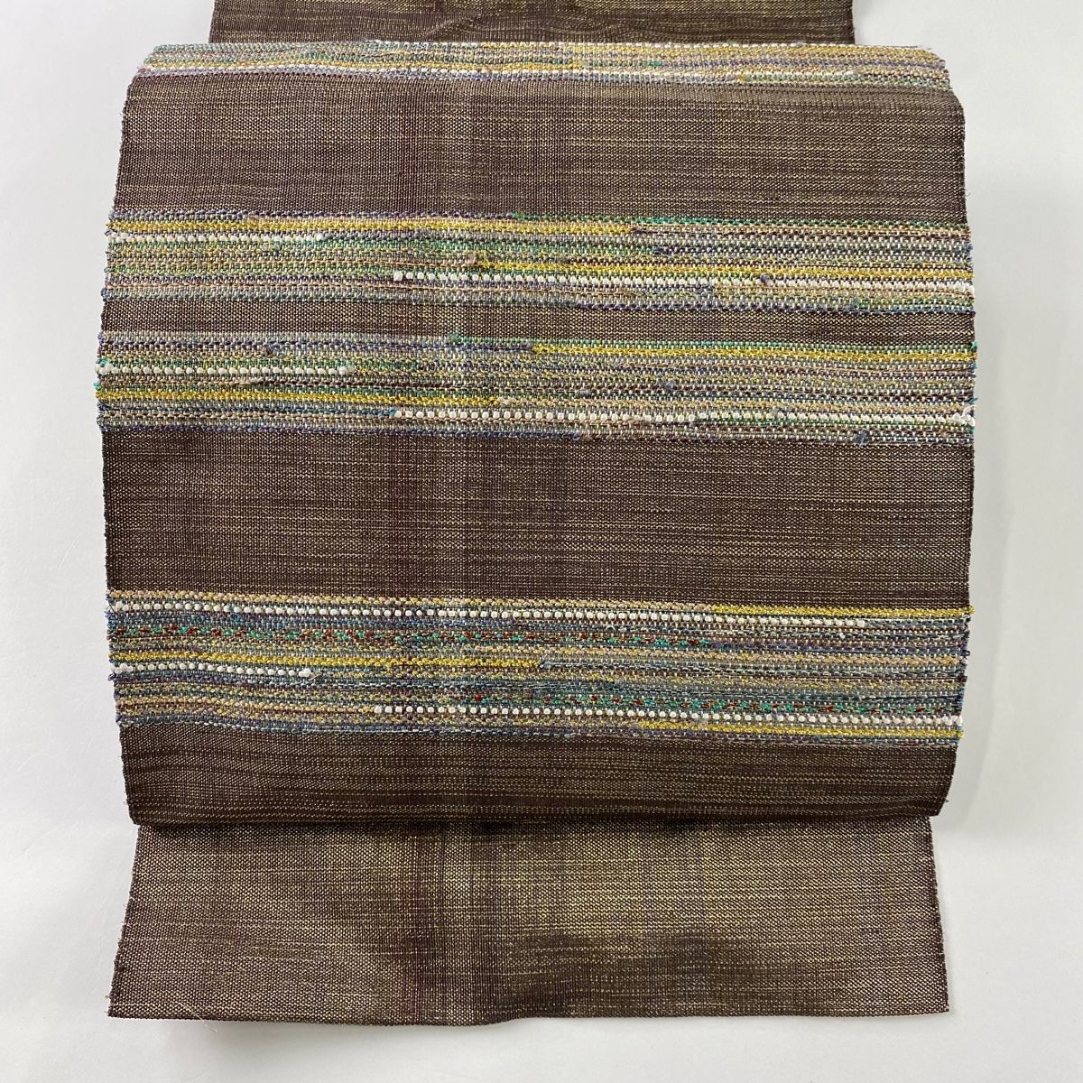 名古屋帯 美品 逸品 松葉仕立て 菱 墨色 正絹 【中古】 名古屋帯