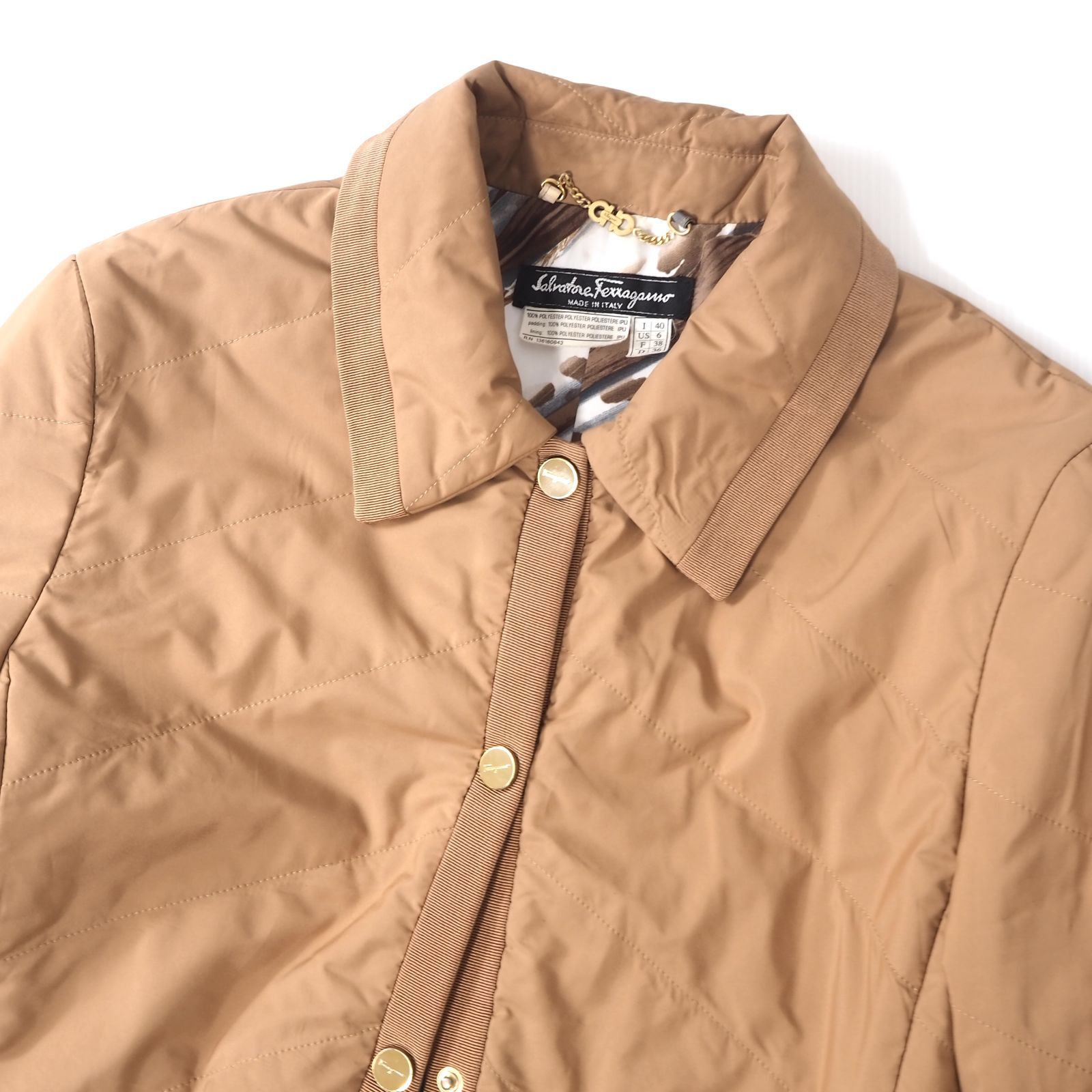 極美品 Salvatore Ferragamo ガンチーニデザイン ジャケット ◎サルヴァトーレフェラガモ Salvatore Ferragamo JPタグ