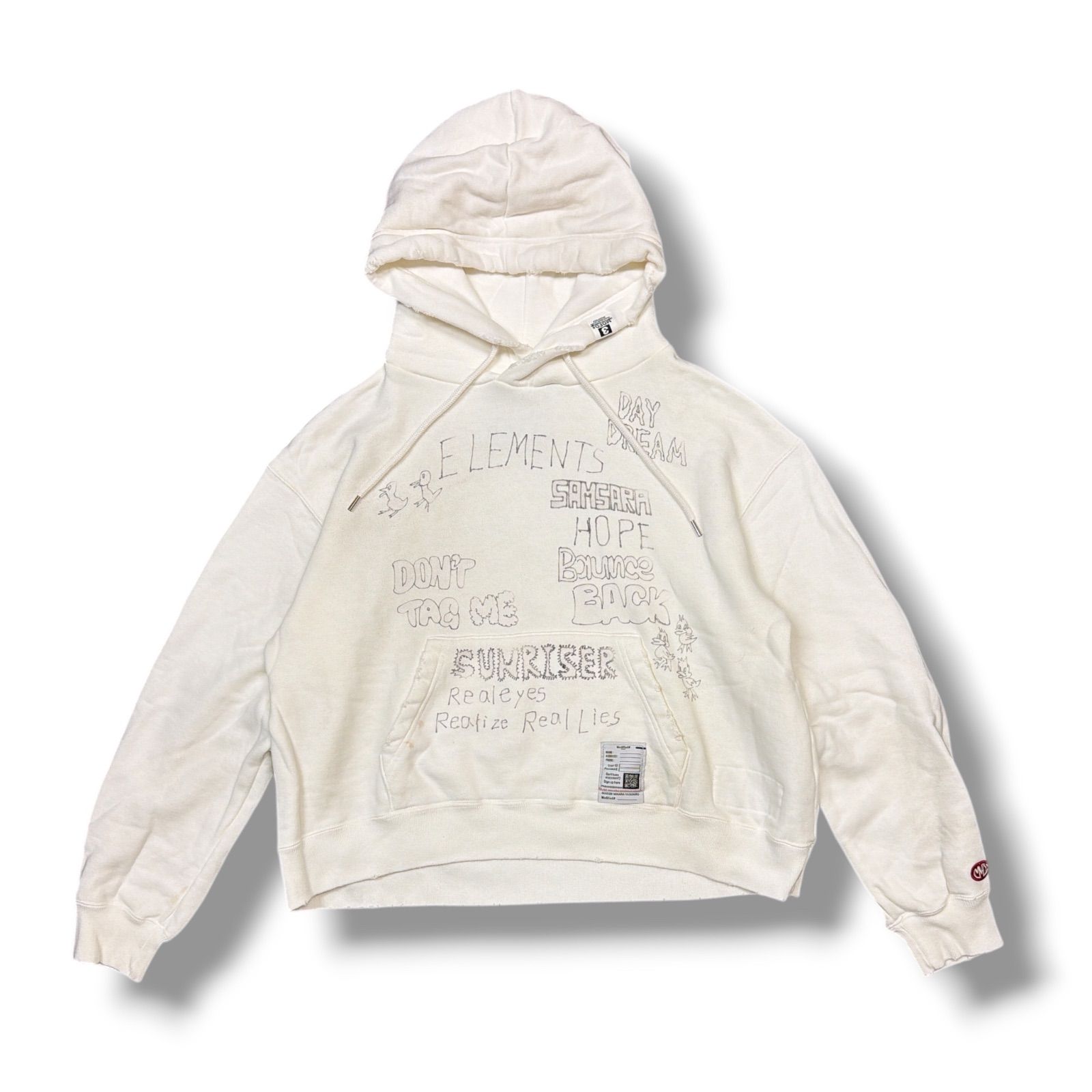 参考上代46200円 Maison MIHARA YASUHIRO 24AW DISTRESSED HOODIE ディ 