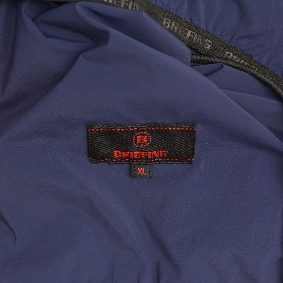 新品　BRIEFING　POCKETABLE WIND VEST ネイビーXL 新品BRIEFINGPOCKETABLE WIND VEST ネイビーXL