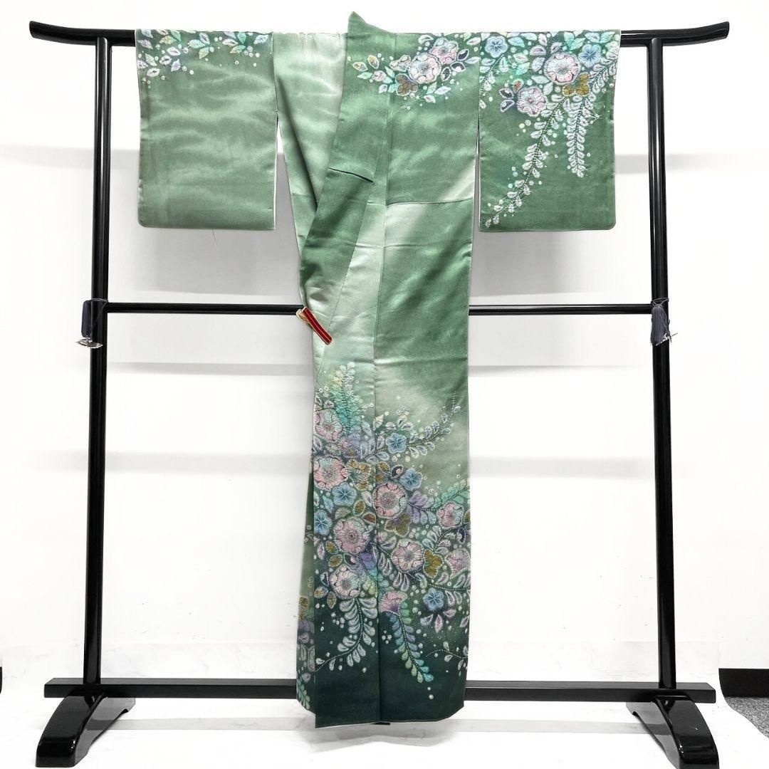 桐屋翠山工房 銀通し 辻ヶ花 ぼかし 訪問着 着物 041a p - メルカリ