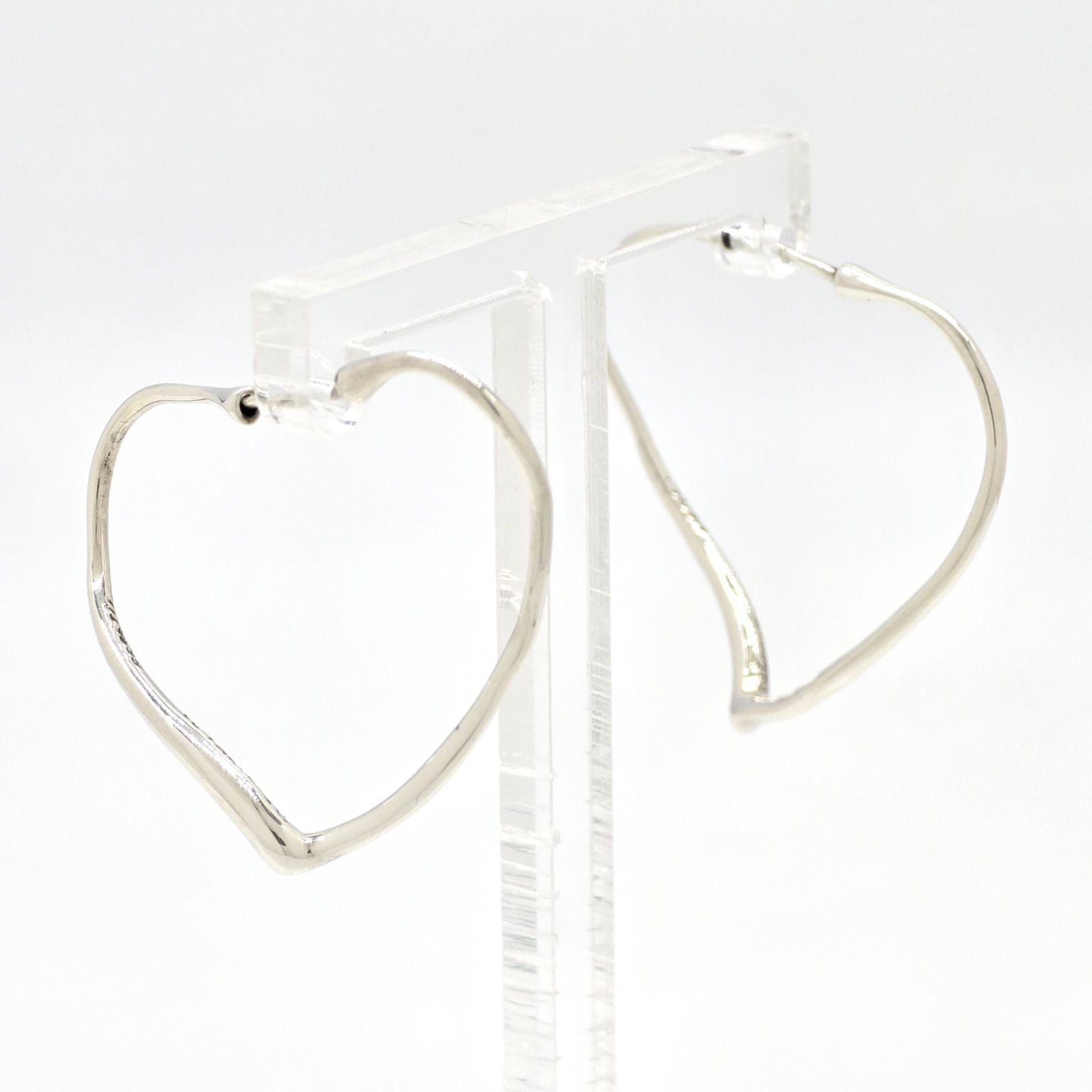 TIFFANY&CO. ティファニー オープン ハート フープ ピアス 両耳