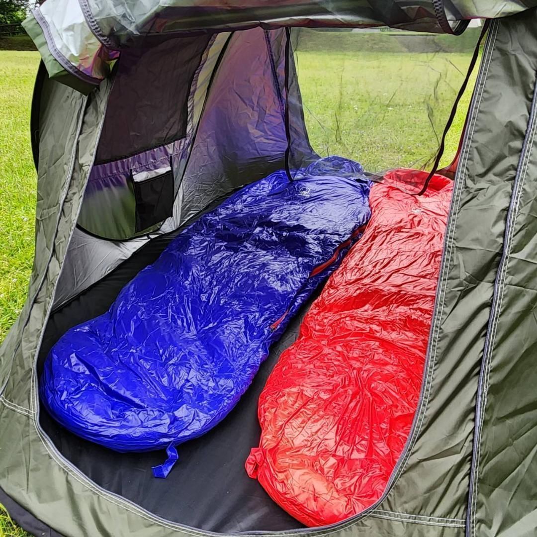 アウトドア ミイラ型寝袋 ダウンシュラフ ブラック 400G 【公式通販】