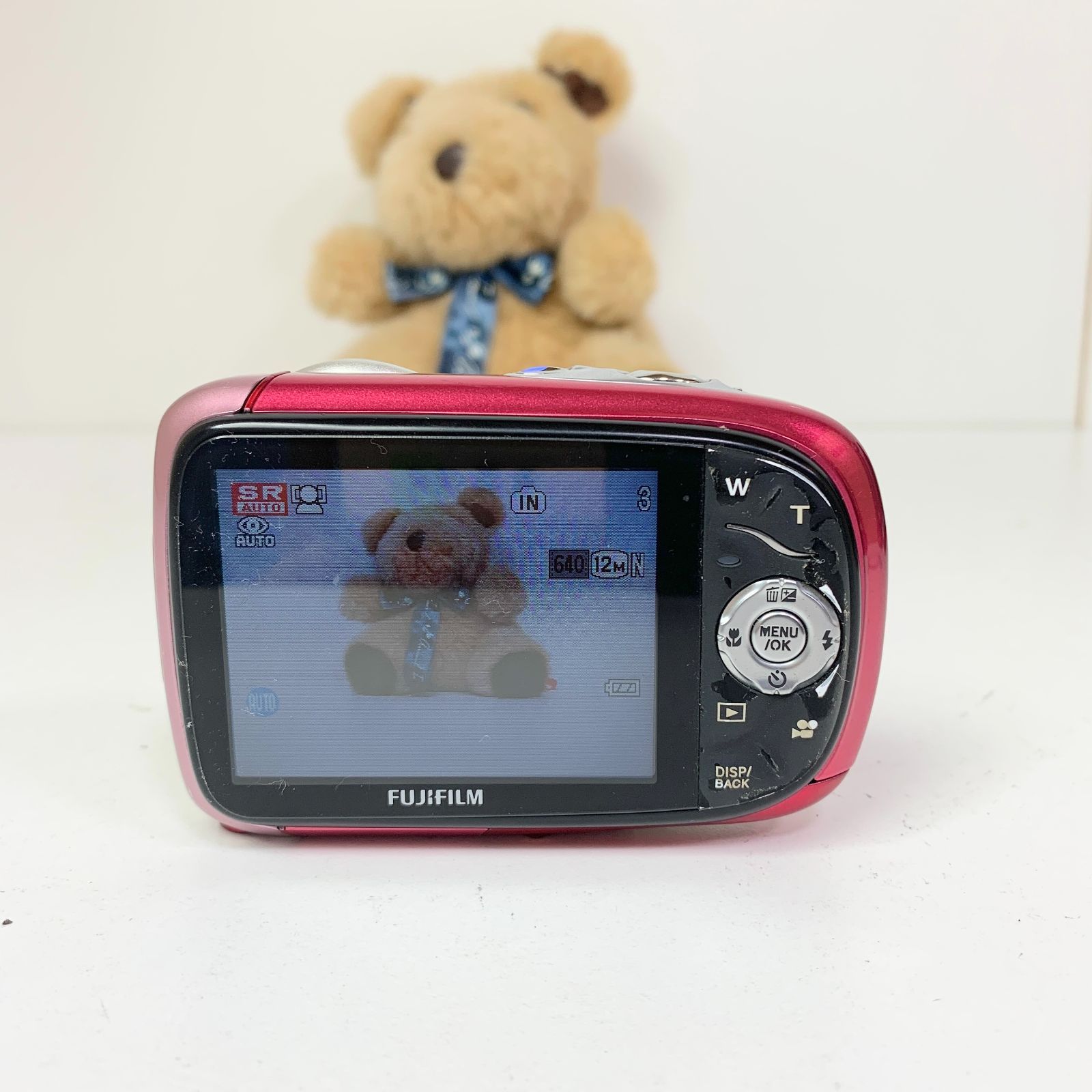 【美品】フジフィルム　FinePix　XP10 デジカメ　ピンク　動作確認済 USED】FUJIFILM フジフィルム FinePix XP10 コンパクトデジタル