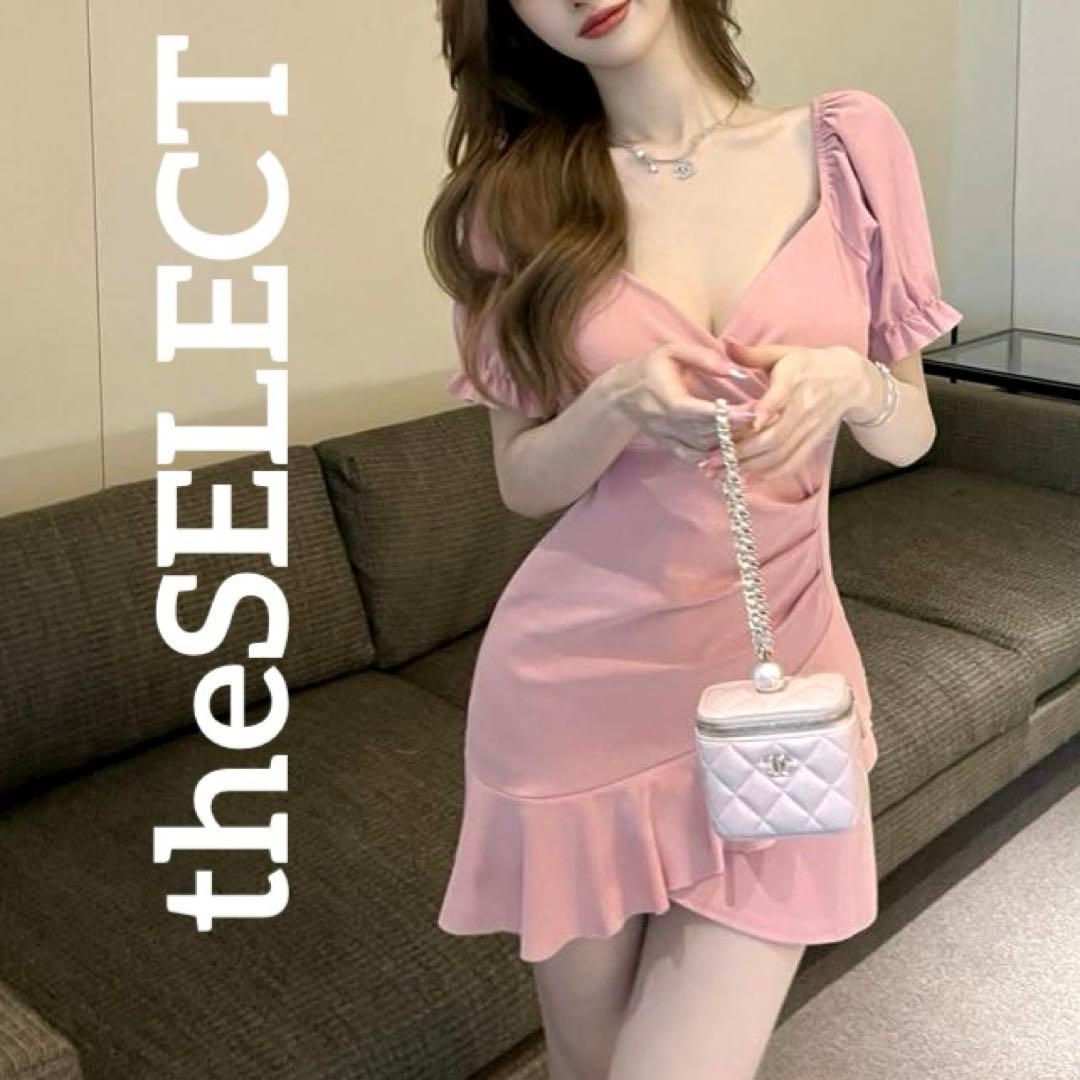 韓国 服 レディース ワンピース ピンク ミニドレス 半袖 キャバドレス ピンク 韓国 服 レディース ワンピース ピンク ミニドレス 半袖 キャバ