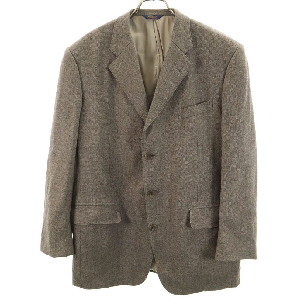 チャップスラルフローレン 80s 90s 日本製 ウール オールド テーラードジャケット AB6 グレー系 CHAPS RALPH LAUREN メンズ