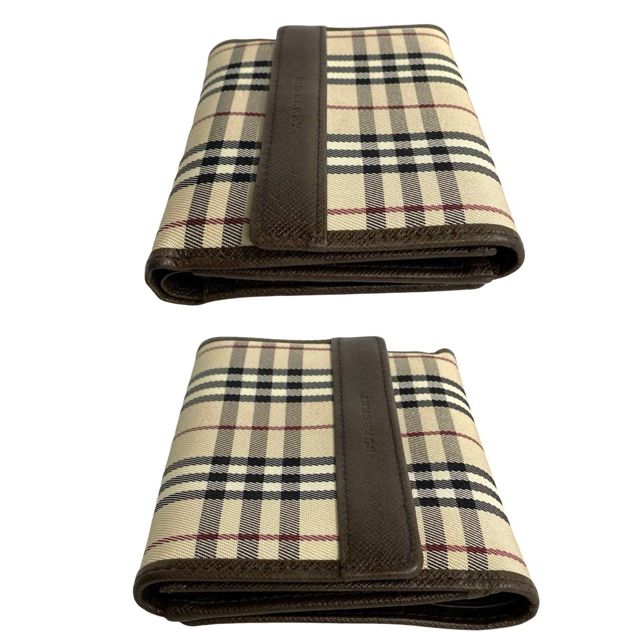 未使用 バーバリー ノバチェック ケース ロゴ型押し レザー 箱付き ほぼ未使用 希少品 箱 袋付き BURBERRY バーバリー ノバチェック