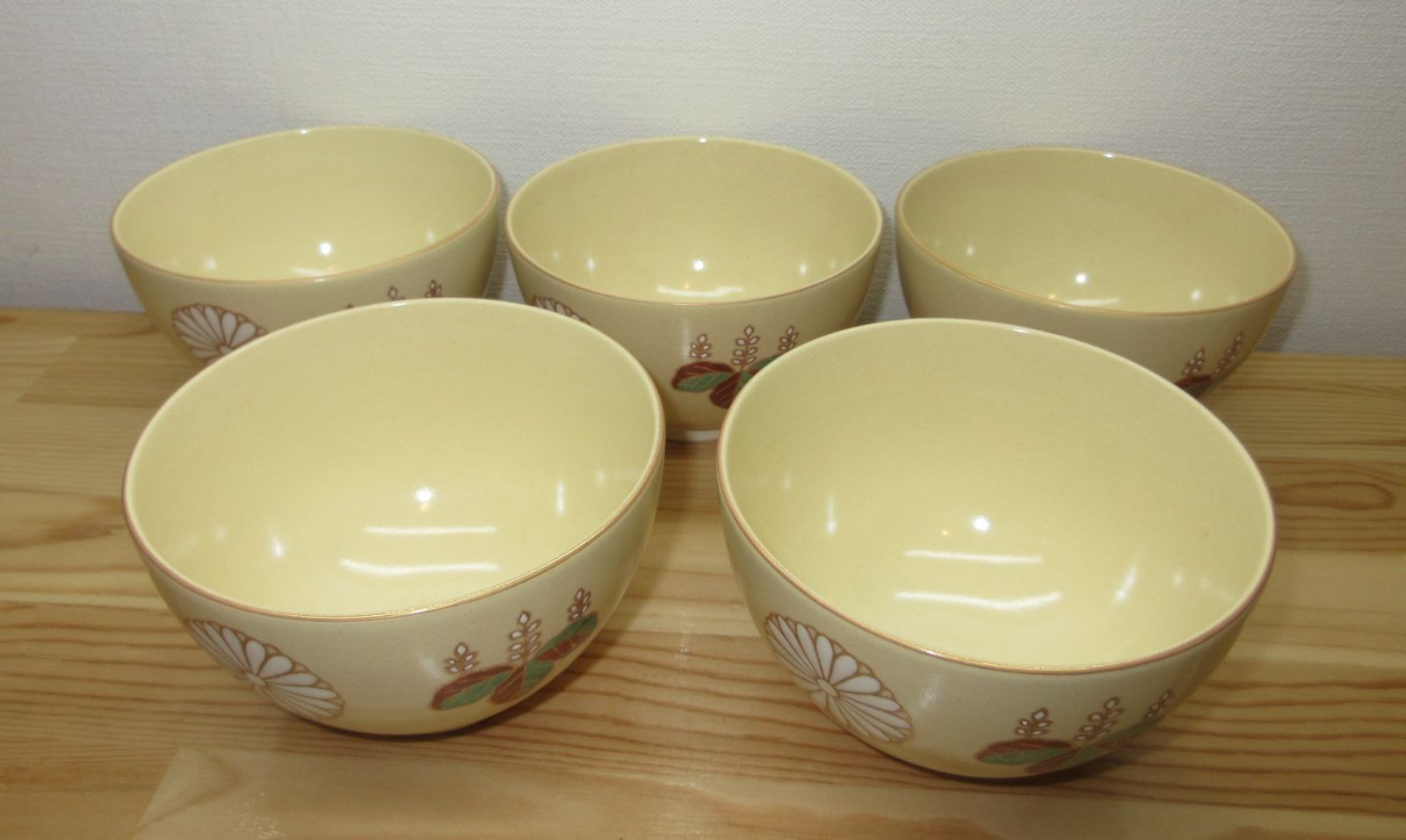 逢絢亭 茶道具 数茶碗 美濃焼 高台寺の図５客セット 龍靖作