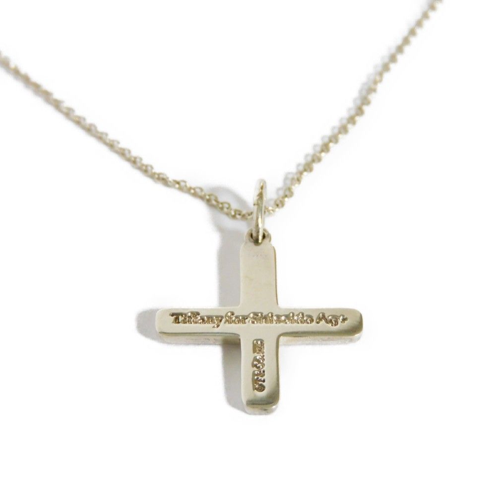 ティファニー クロス ペンダント ネックレス 資生堂Ag+ - メルカリ
