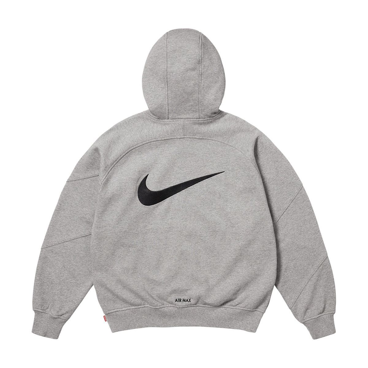 25SS Supreme/Nike Zip Up Hooded Sweatshirt Heather Grey M  