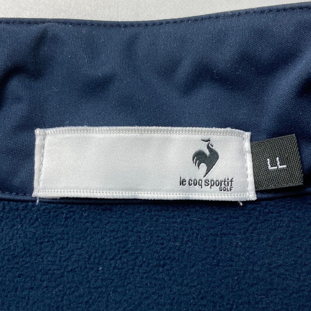 ルコックスポルティフ/ゴルフ ジップジャケット【ネイビー/LL】新品！ ルコックスポルティフ/ゴルフ ジップジャケット【ネイビー/LL