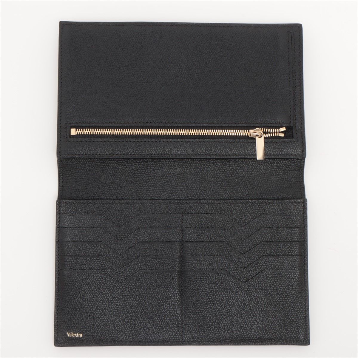 極美品 ヴァレクストラ イジィデ レザー 長財布 二つ折り ウォレット  