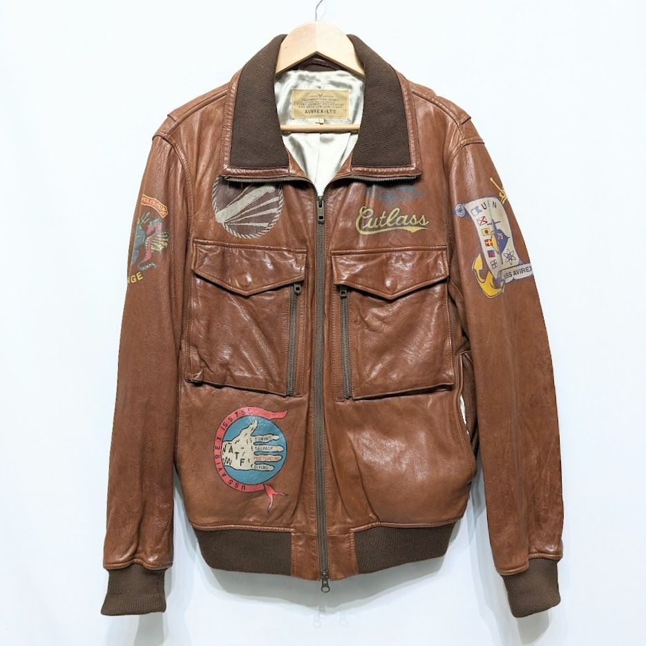 AVIREX アヴィレックス LAMB LEATHER JACKET BAHAMA ラムレザー