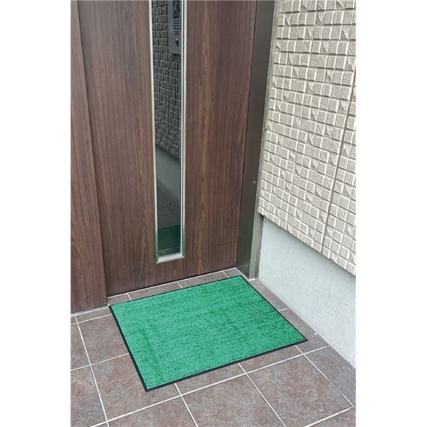 吸塵 吸水マット グリーン 約75x90cm