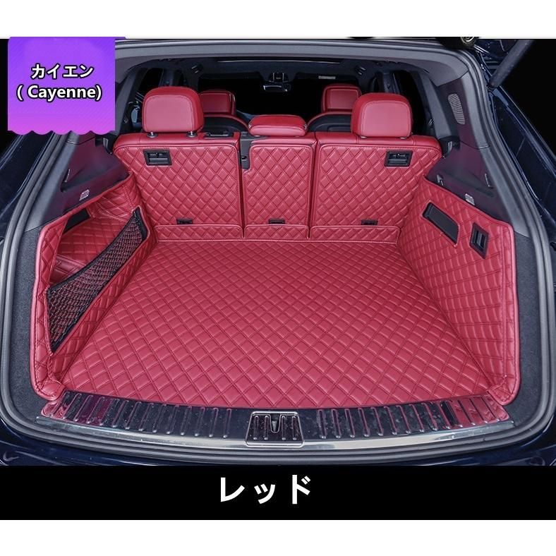 ポルシェ マカン/カイエン/パナメーラ 用 車のラゲッジマット トランクマット 防水 カーゴマット トランクトレイ 4ピース 選べる5色 新型 ポルシェ・ マカン⁄カイエン⁄パナメーラ 専用 車のトランクマット