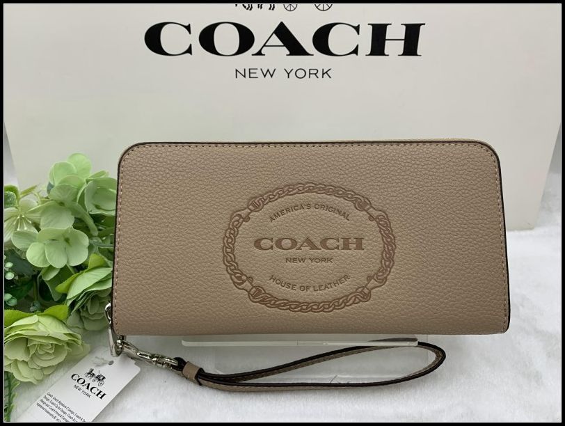 COACH 長財布 コーチ 財布  ヘリテージ ウォレットアコーディオンプレゼント 贈り物 ギフト ブランド 誕生日 レディース ロング ジップ 新品 未使用 ファッション CN353 C342-X1