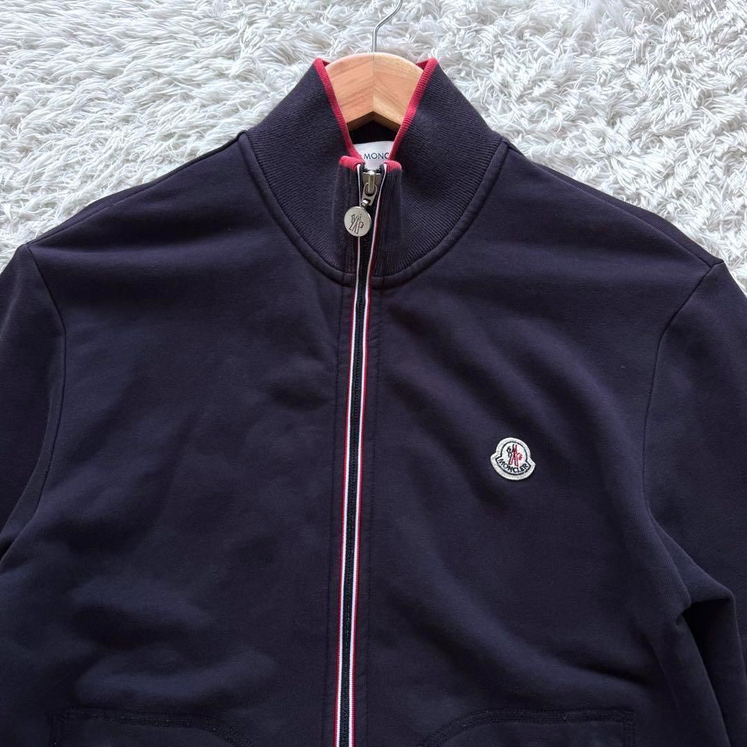 MONCLER トラックジャケット ジップアップ トリコロール ロゴワッペン Ｌ 121168.jpg