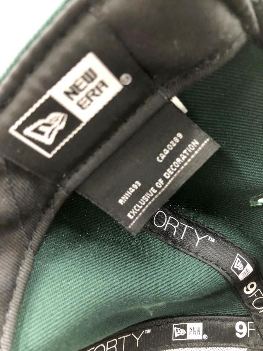 美品 New Era ニューエラ 9FORTY ベースボール キャップ 緑 ■■メンズ