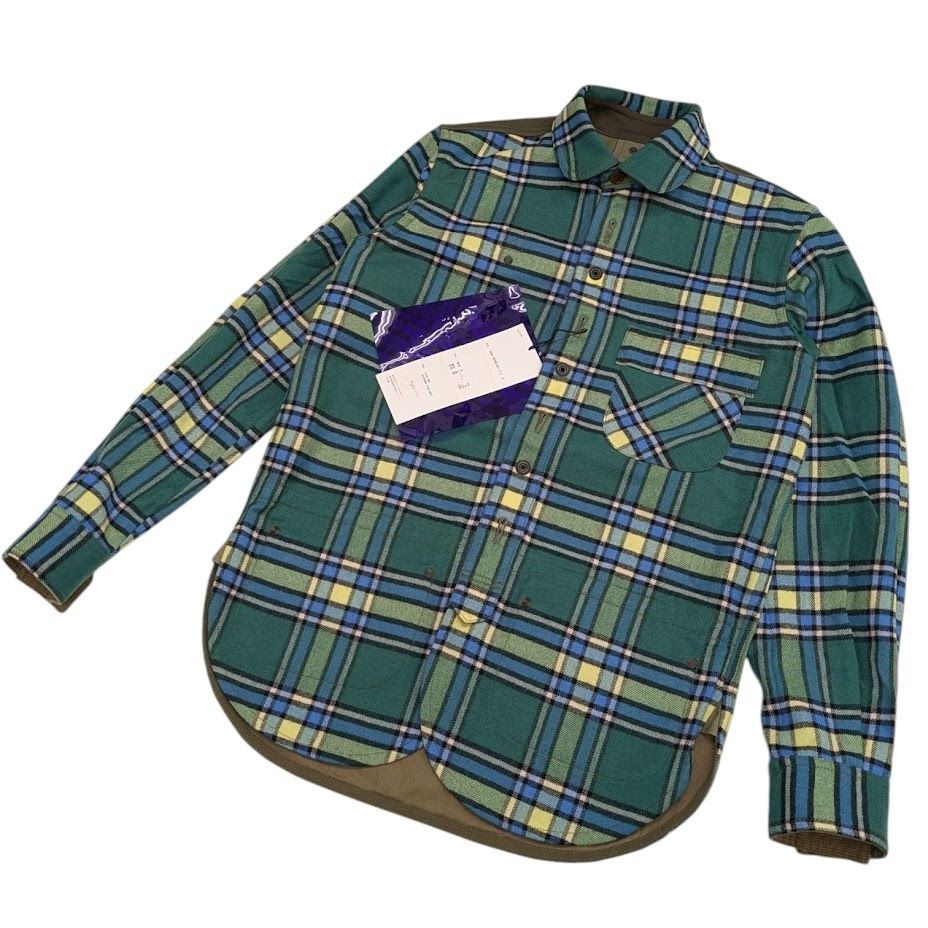 ♥品 JUNYA WATANABE MAN COMME des GARCONS ジュンヤワタナベ コムデギャルソン 再構築 リバーシブルシャツ WN-B048 サイズ S