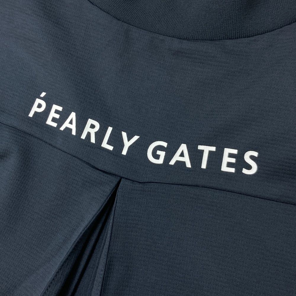 サイズ：1 PGG PEARLY GATES パーリーゲイツ  ハイネックノースリーブTシャツ  ネイビー系 [240101474364] ゴルフウェア レディース ストスト サイズ：1 PGG PEARLY GATES パーリーゲイツ ハイネック