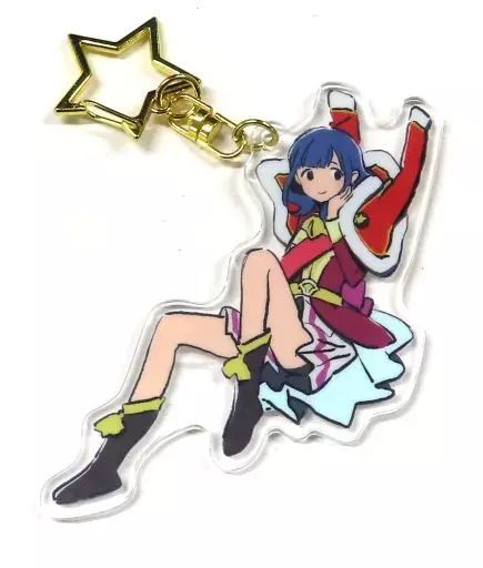 中古】雑貨 花柳香子 ダイカットアクリルキーホルダー EDイラストver