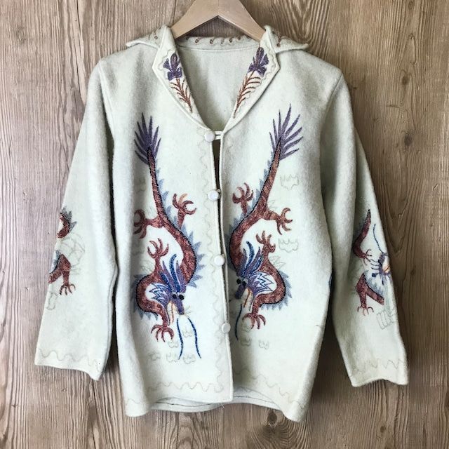 50s～60s VINTAGE スーベニア ジャケット ウール メンズ XSサイズ位 50年代 60年代 ビンテージ ヴィンテージ アメカジ 古着 e24040106