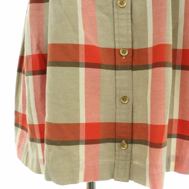 バーバリーブルーレーベル シャツワンピース ミニ丈 チェック ミニ丈 ホースロゴ バーバリーブルーレーベル BURBERRY BLUE LABEL ベルト付き