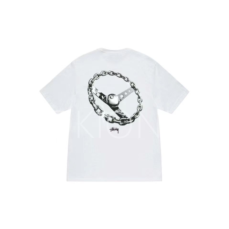 STUSSY CHAIN-LINK TEE LOGO 24ss 半袖 Tシャツ ホワイト - メルカリ