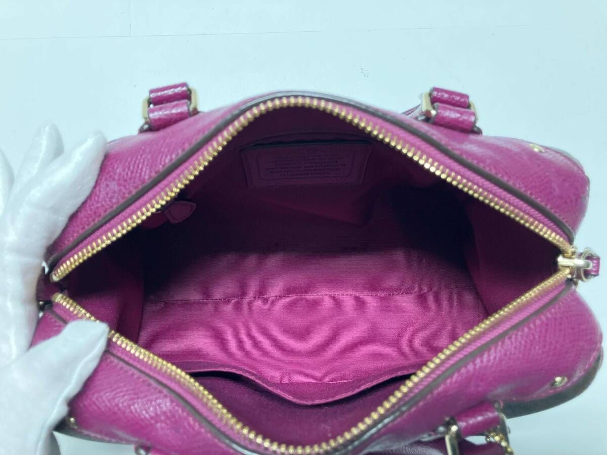 新品 コーチバッグピンク ハンドバッグ2WAY 小売業者 ショルダーバッグ