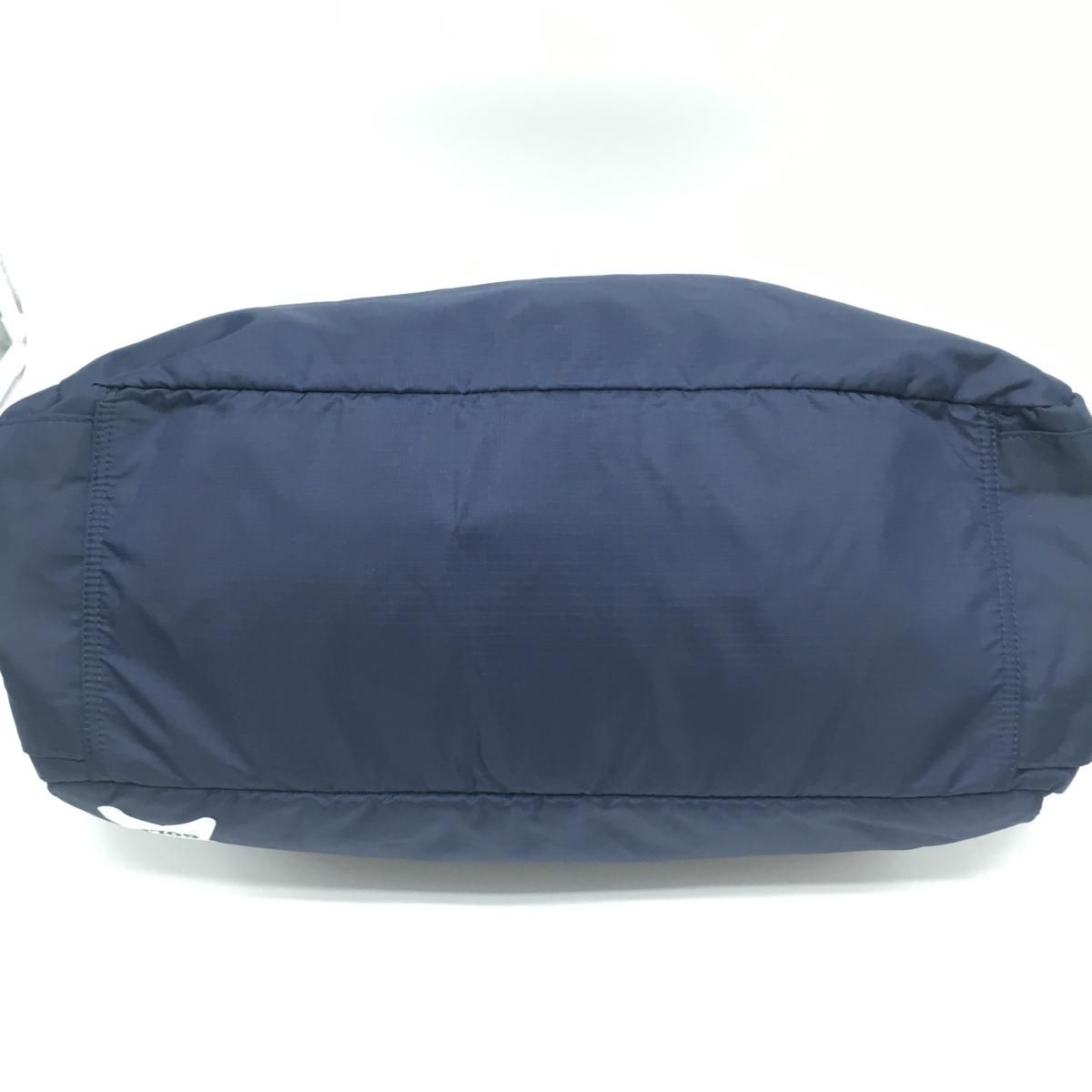 美品】パーリーゲイツ ボストンバッグ ネイビー×白 内外ポケット 