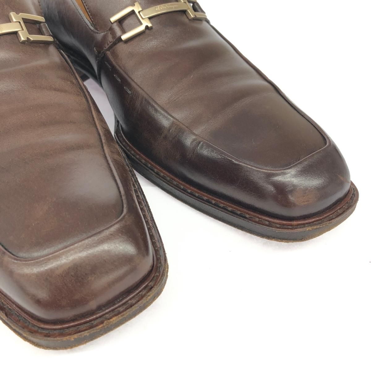 新品 Salvatore Ferragamoガンチーニ レザー　ローファー Salvatore Ferragamo (サルヴァトーレフェラガモ) レザー