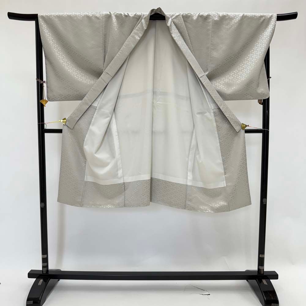 紋付袴 6点セット 着物 羽織 袴 長襦袢 羽織紐 角帯 裄71.8cm 袴丈89cm