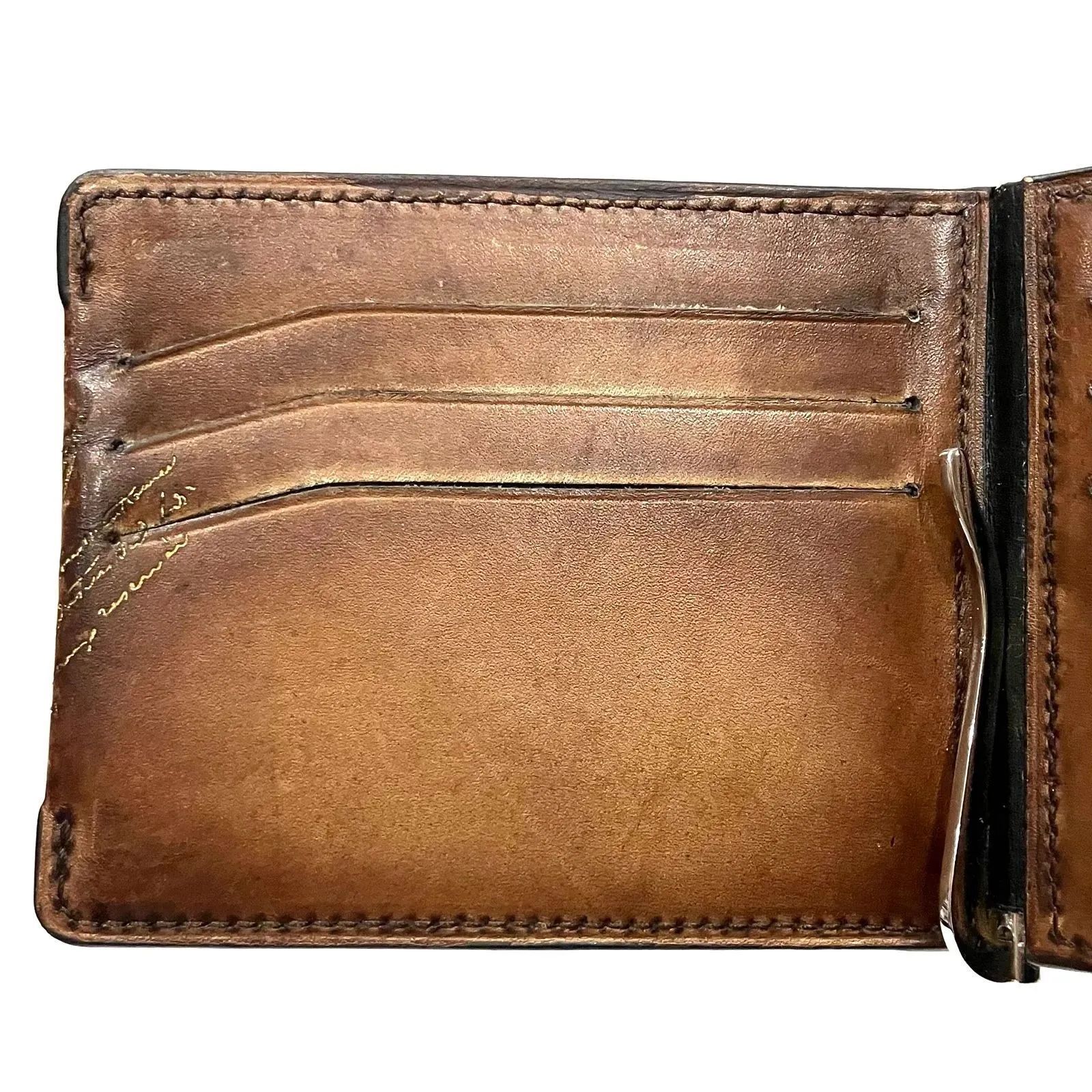 ベルルッティ　マネークリップ　フィギュア スクリットレザー　カリグラフィ BERLUTI ベルルッティ マネークリップ/FIGURE SCRITTO LEATHER