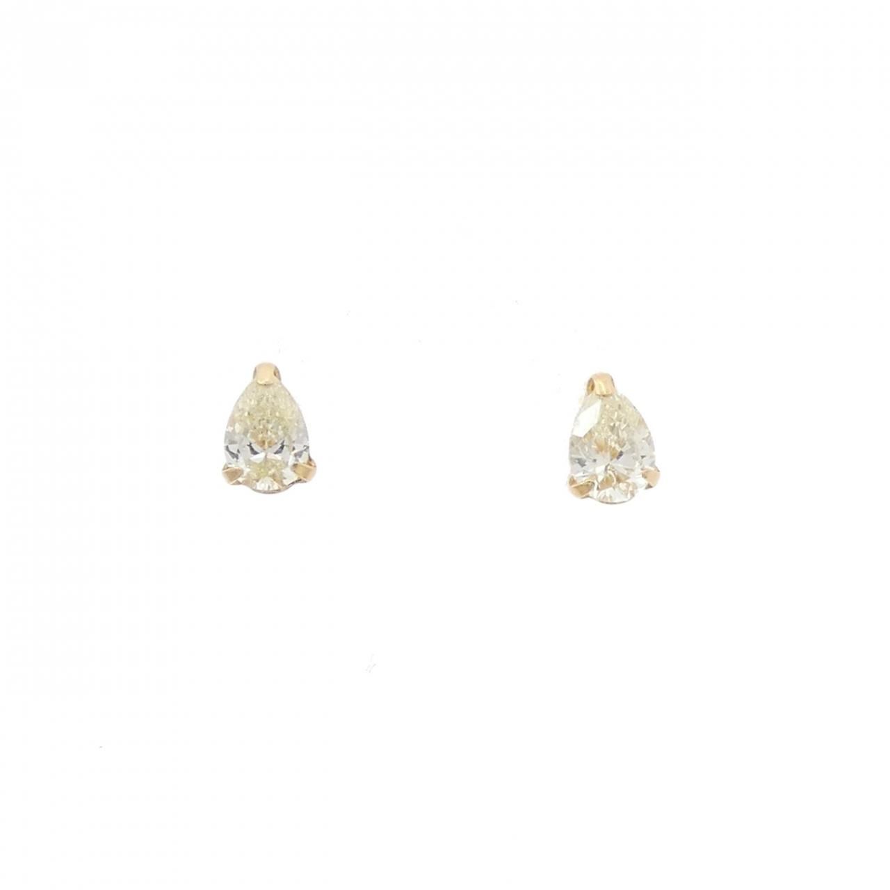 K18YG ダイヤモンド ピアス 0.32CT