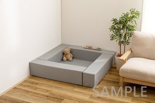 5点セット キッズコーナー チョコキッズ BE ブロック4個＋マット1枚 