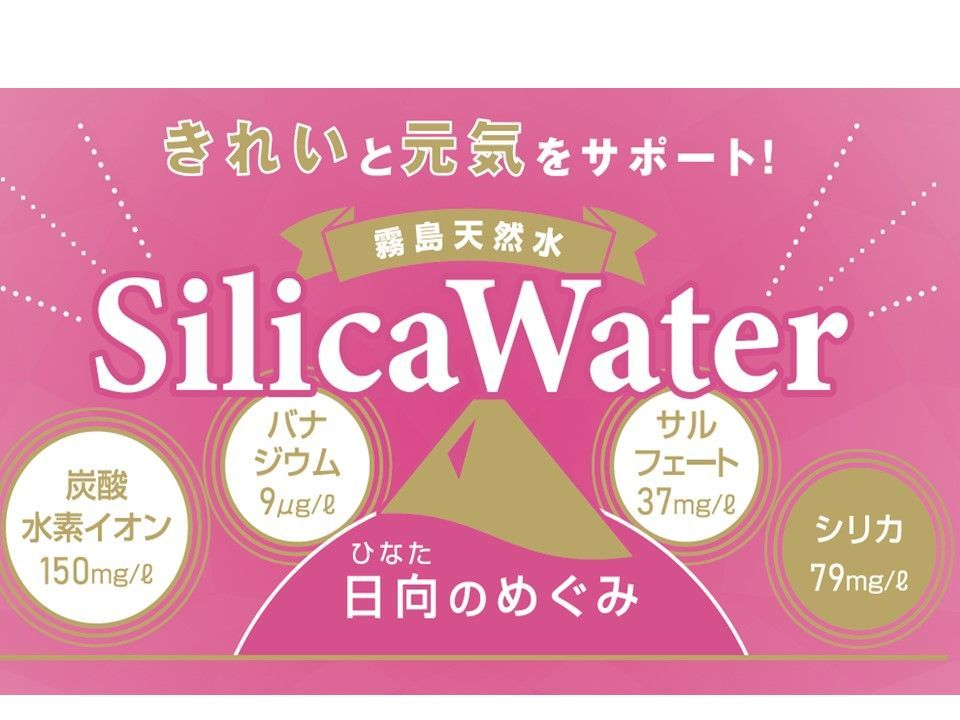 霧島シリカ天然水「日向のめぐみ」 48本（2ケース） 大容量555ml