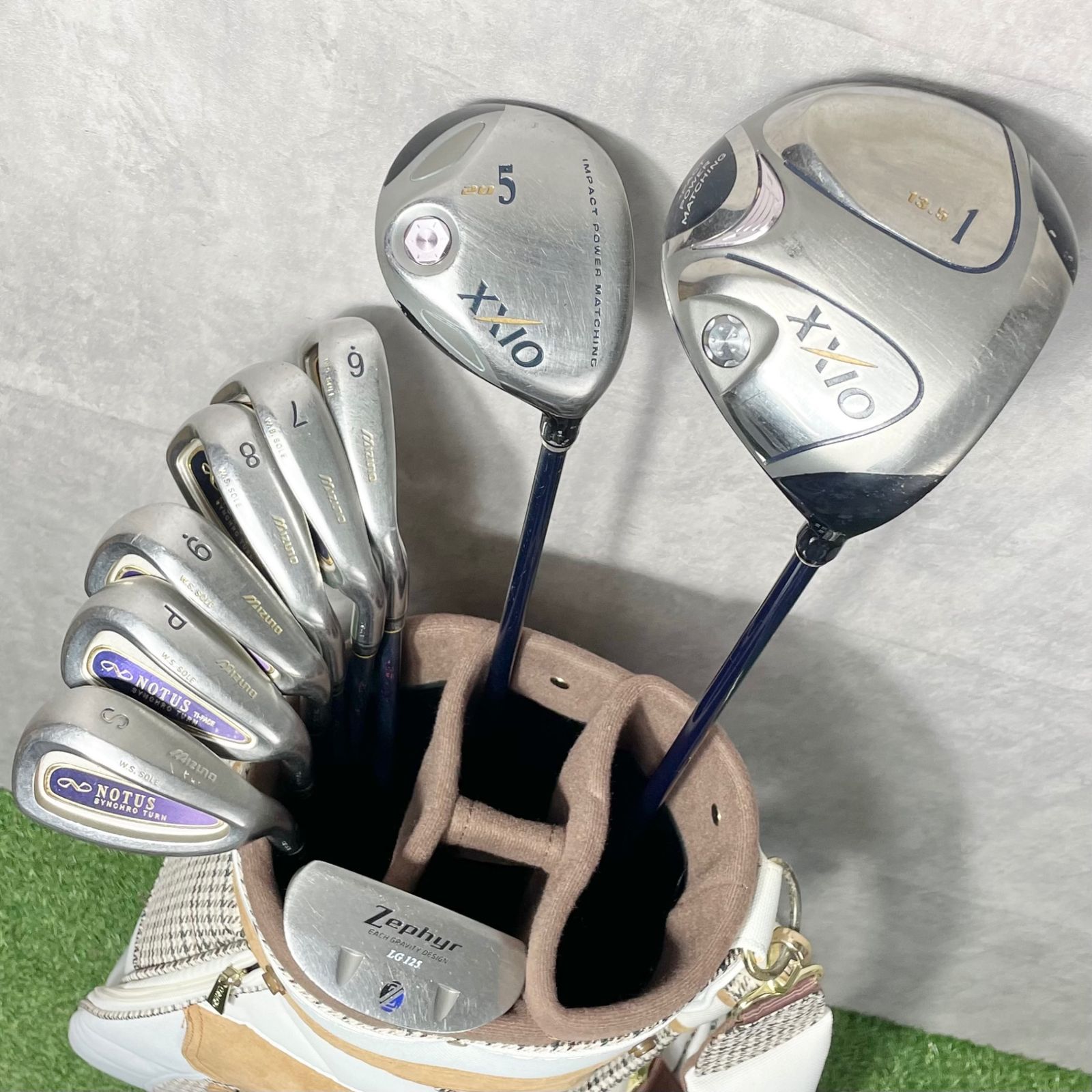 明日15時半まで XXIO MP500 MIZUNO NOTUS ゼクシオ ミズノ ノータス レディース L 初心者 ゴルフクラブセット 9本 右 キャディバッグ 送料無料