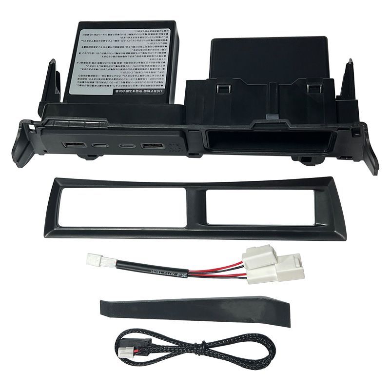 アルファード ヴェルファイア30系 2列目増設USBポート フタ・青LED付き